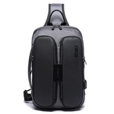 BANGE Fashion Casual Shoulder Bag Outdoor USB Chest Bag